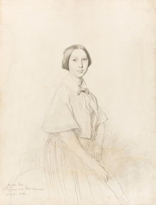 Jean Auguste Dominique Ingres - Portrait de Mme Paul Meurice