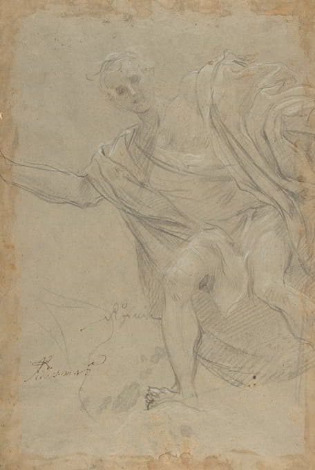 Baldassarre Franceschini - Standing Draped Male Figure
