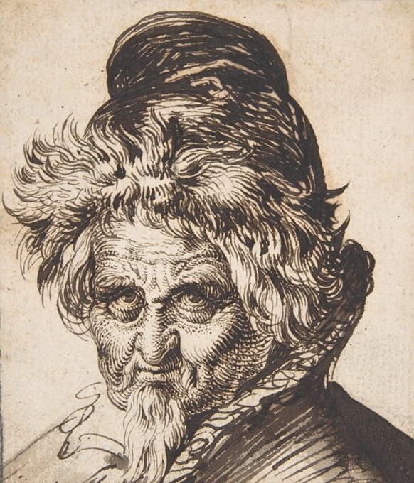 Jacob de Gheyn II - Head of a Bearded Man Wearing a Cap