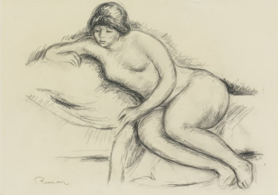 Pierre-Auguste Renoir - Femme nue sur le canapé de nice