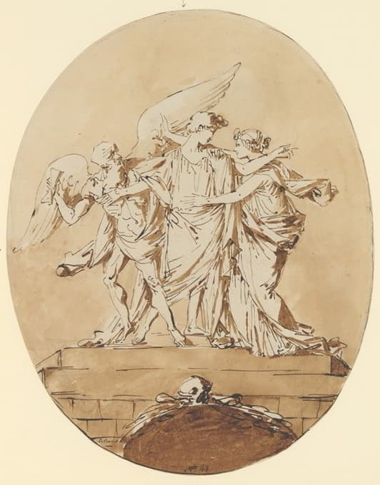 André Lebrun - Allegorical Design for a Tomb
