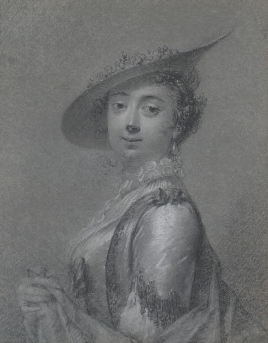 Frans van der Mijn - Portrait of an Elegant Lady