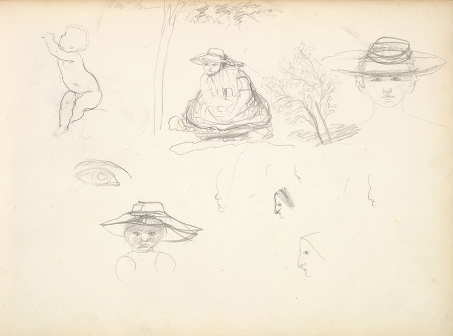 Frederic Leighton - Sketches of Figures