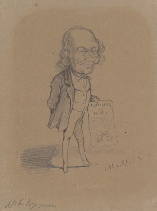 Hippolyte Mailly - Caricature of Charles Philipon