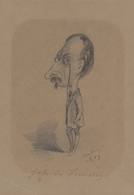 Hippolyte Mailly - Caricature of Jules de Prémaray