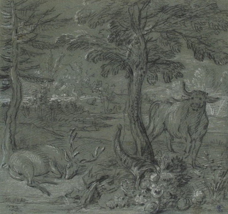 Jean-Baptiste Oudry - Acheloüs Transformed into a Bull