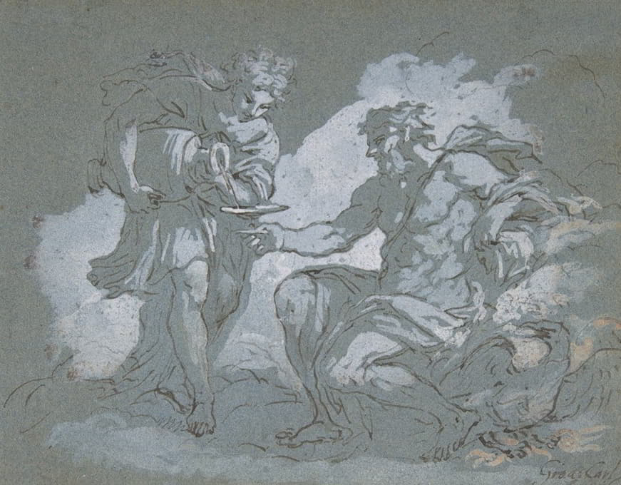 Johann Carl Loth - Jupiter and Ganymede