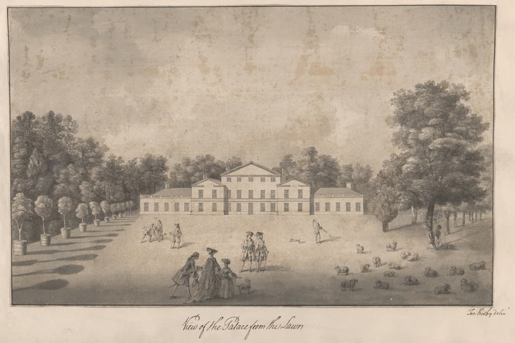 Joshua Kirby - View of the Palace from the Lawn at Kew