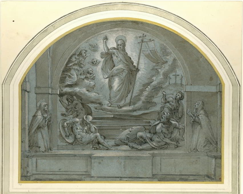 复活祭坛壁画的设计