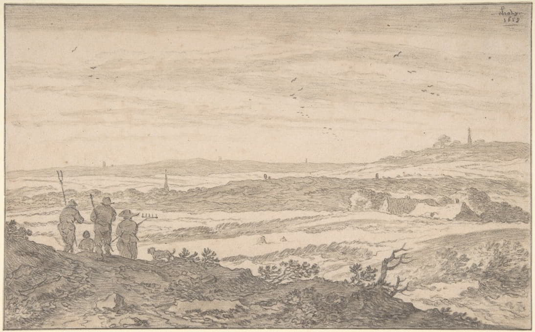 Pieter de Molijn - Landscape with Figures