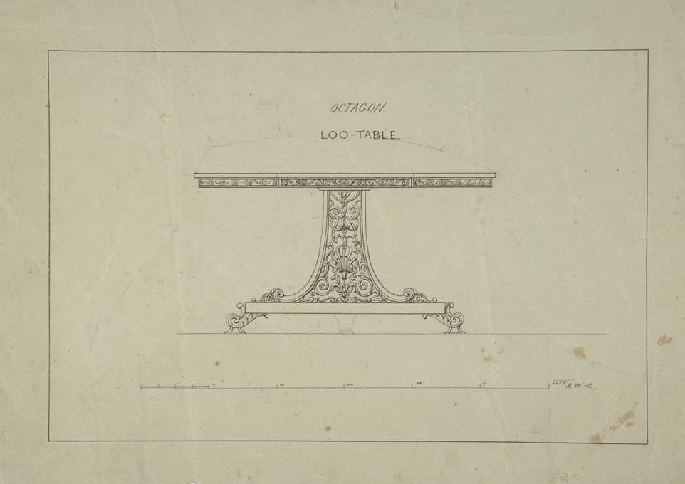 Robert William Hume - Design for Loo-Table