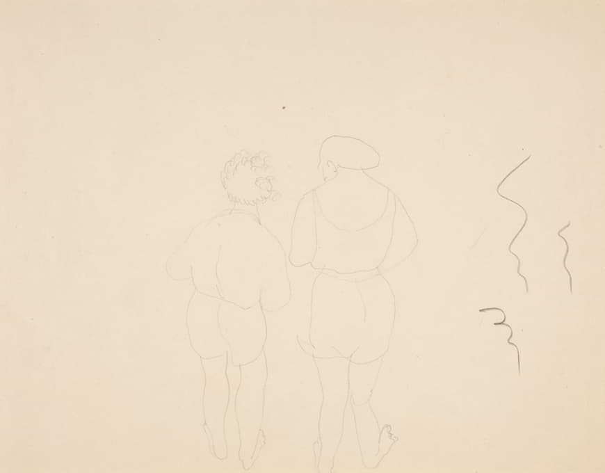 Charles Demuth - Two Woman Bathers Seen from Behind