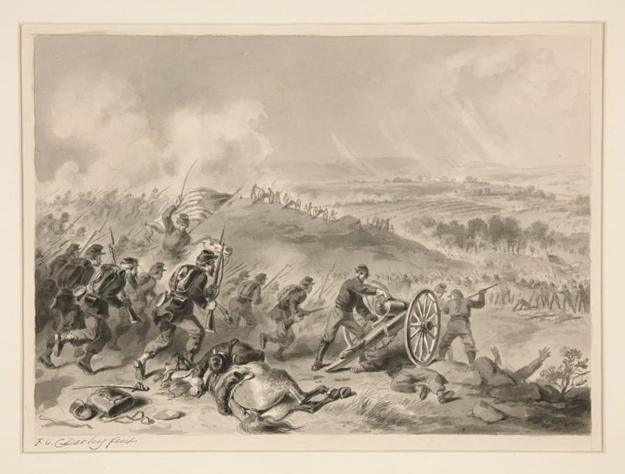 Felix O. C. Darley - Battle of Gettysburgh