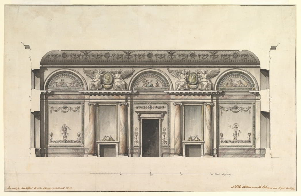 Giacomo Quarenghi - Central Salon of the Alexander Palace at Tsarskoe Selo