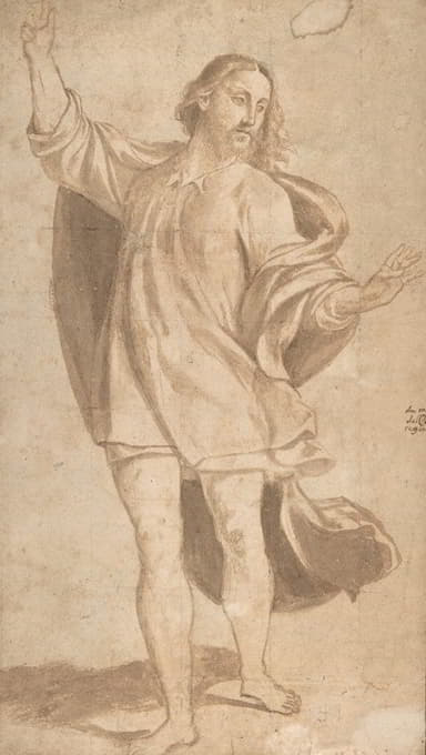 Giovanni Antonio da Pordenone - Standing Figure of Christ with Arms Upraised