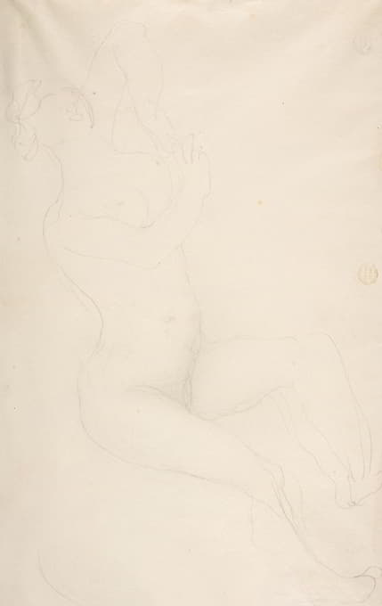 Auguste Rodin - Reclining nude female figure