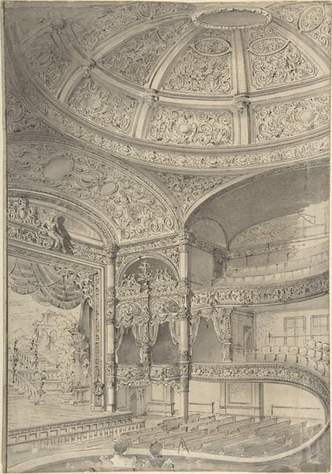 David Roberts - Interior of a theatre