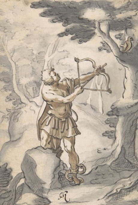 Gotthard Ringgli - Philoctetes Being Bitten by the Snake
