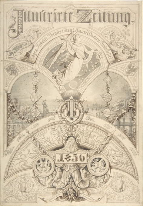 “Illustrirte Zeitung 1856”的标题页