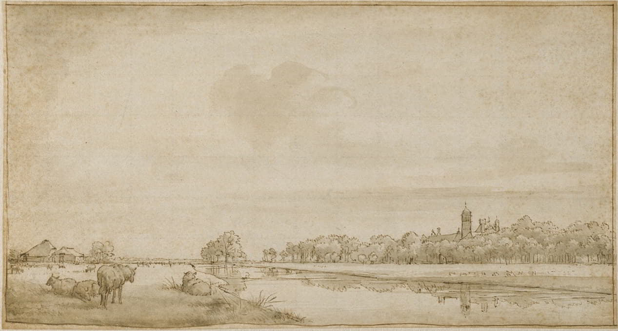 Adriaen van de Velde - The House with the Little Tower Seen from the Northeast