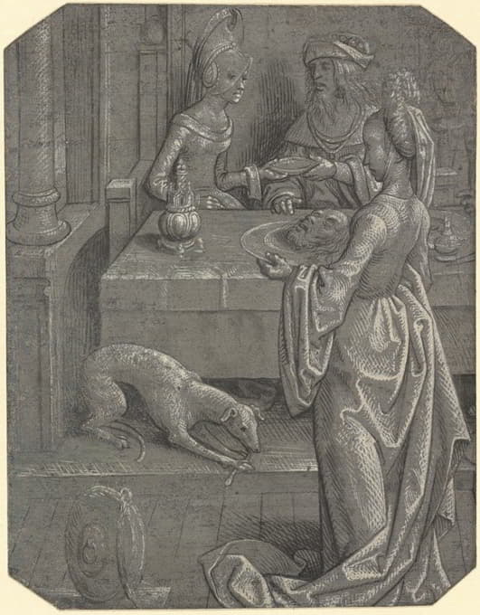 Cornelis Engebrechtsz - Salome with the Head of John the Baptist