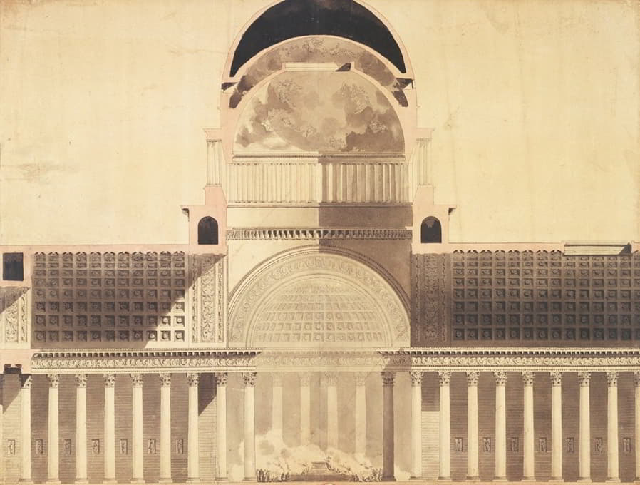 Etienne-Louis Boullée - Architectural Project for the Church of the Madeleine