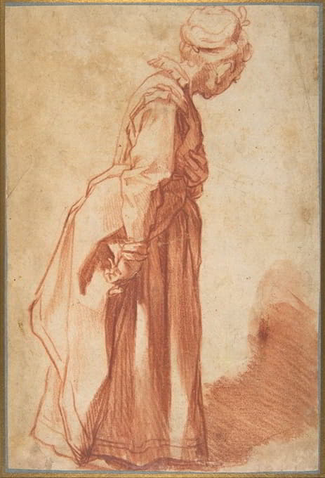 Francesco Vanni - Standing Woman Looking to Left Background