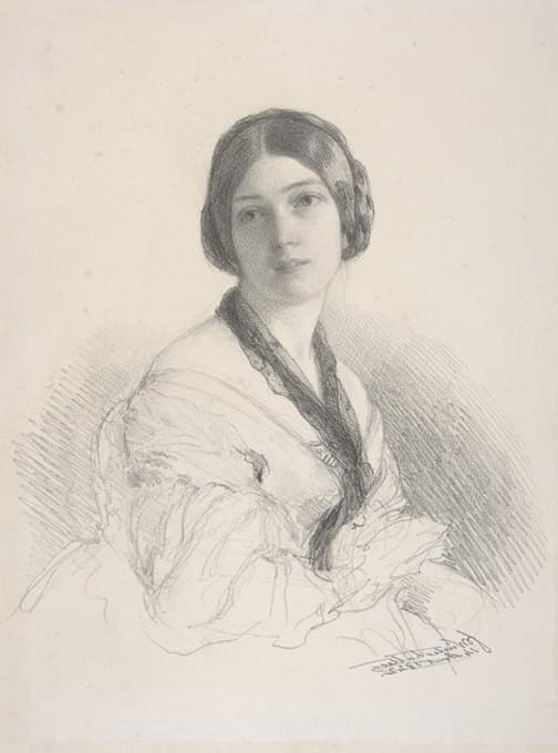 Franz Xaver Winterhalter - Portrait of Baroness Gudin, née Margareth Louis Hay