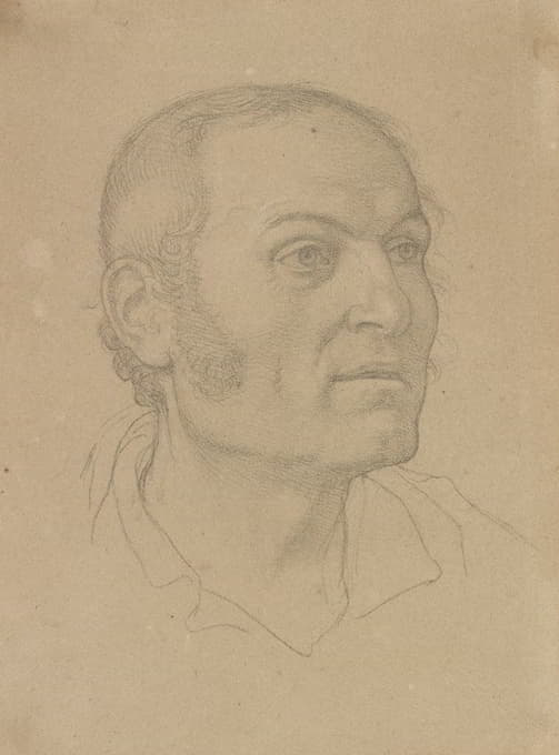 Friedrich Overbeck - Head of a Man