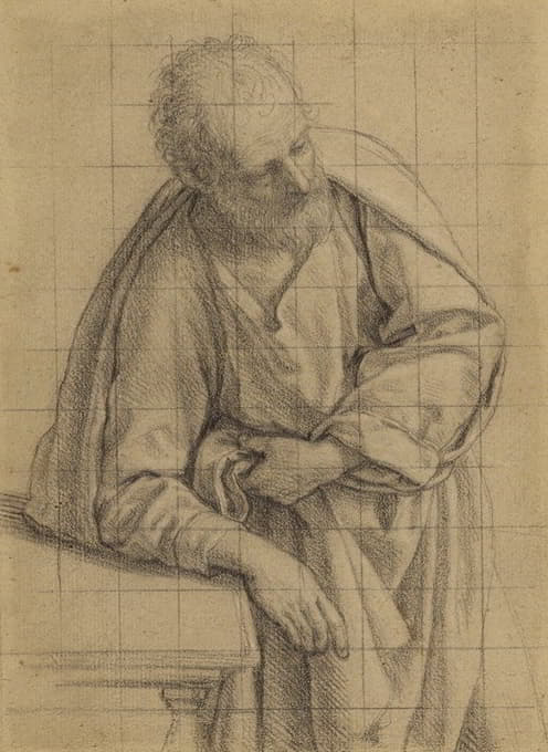 Giovanni Battista Salvi da Sassoferrato - Saint Joseph Leaning on a Table