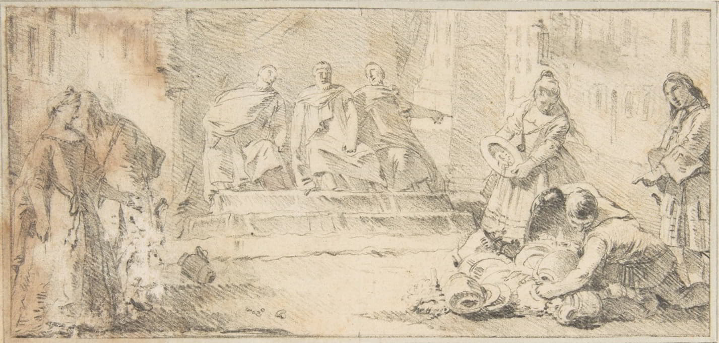 Giovanni Battista Tiepolo - Booty Presented to Three Dignitaries