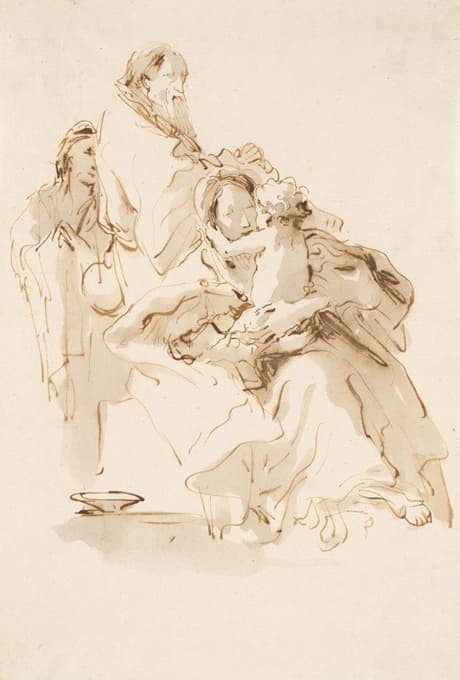 Giovanni Battista Tiepolo - The Holy Family with Saint John