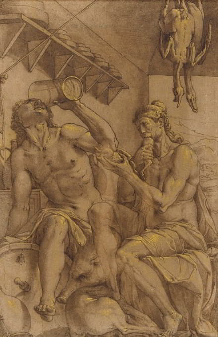 Jacopo Ligozzi - Allegory of Gluttony