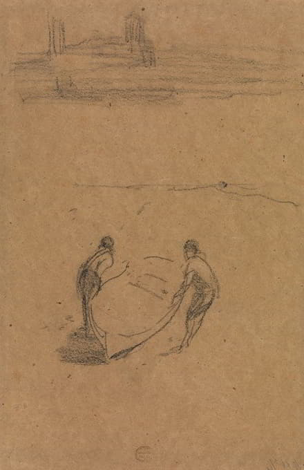 James Abbott McNeill Whistler - Two Men and a Boat