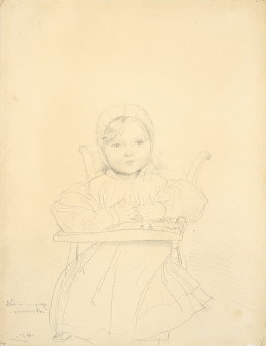 Jean Auguste Dominique Ingres - Portrait of Marie Marcotte at the Age of Sixteen Months