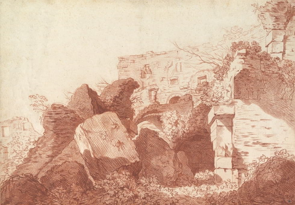 Joseph Benoît Suvée - Ruins of the Colosseum