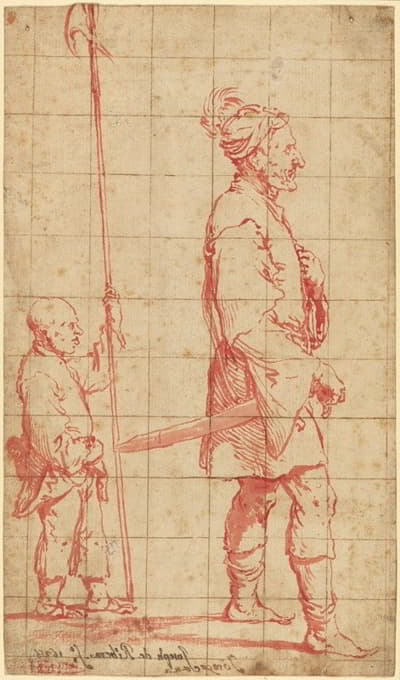 Jusepe de Ribera - A Potentate Accompanied by His Halberd Bearer