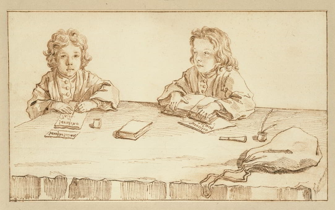 塞拉菲诺和弗朗西斯科·法尔扎卡帕的肖像