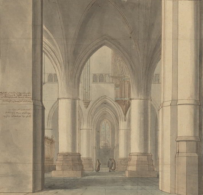 Pieter Jansz Saenredam - The Choir and North Ambulatory of the Church of Saint Bavo, Haarlem