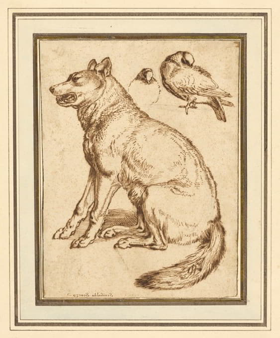 Sinibaldo Scorza - A Wolf and Two Doves