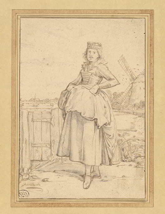 Willem Pietersz. Buytewech - A Peasant Girl from Alkmaar