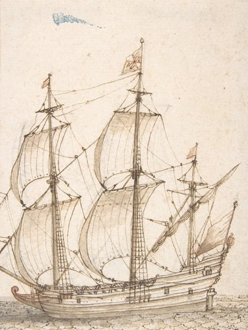 Willem van de Velde the Elder - Old Ship Model