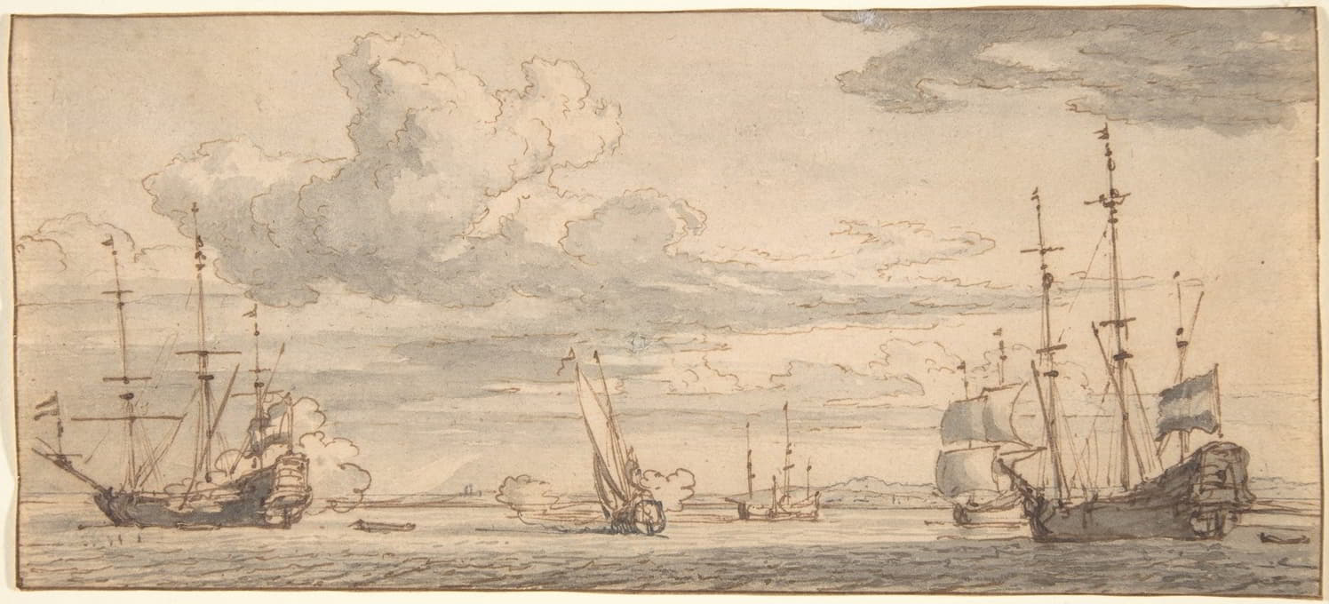 海湾中的荷兰船只