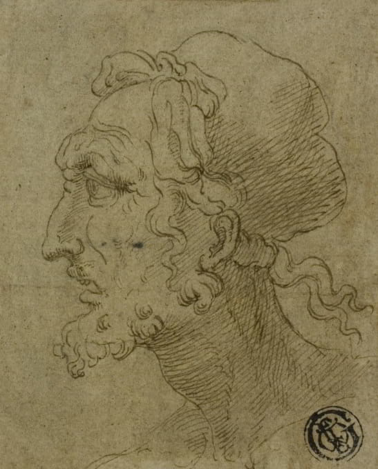 Baldassare Peruzzi - Male Head in Profile