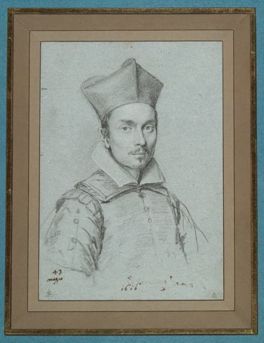一位牧师的肖像，也许是米格纳内利家族的肖像