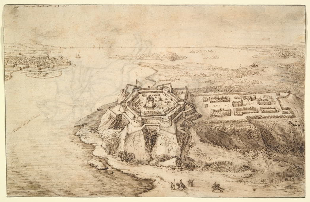 Pieter van Mammeren - View of Attamanskoy-Gorod and Assach