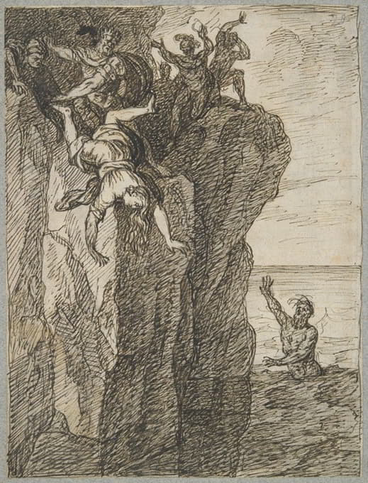 佩里梅尔被她父亲希波达马斯从悬崖上摔了下来