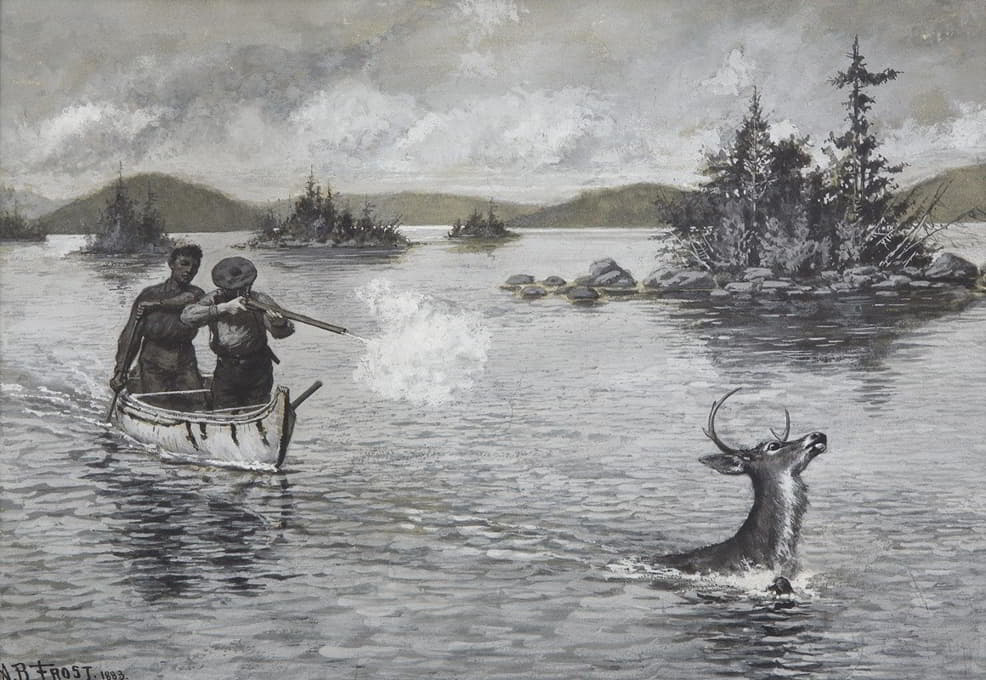 Arthur Burdett Frost - Watering the Deer