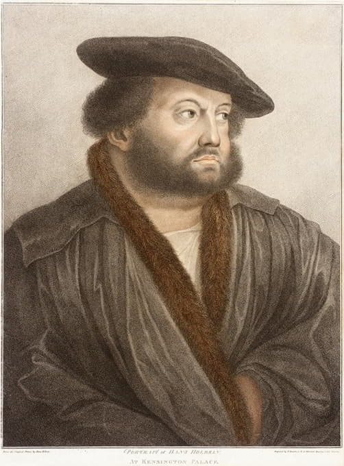 Francesco Bartolozzi - Portrait of Hans Holbein at Kensington Palace