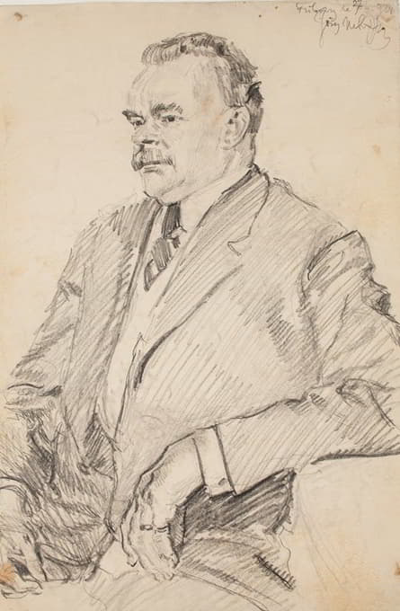 Józef Mehoffer - Portrait of a Freiburg man